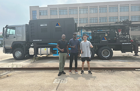 truck-mounted water well drilling rig